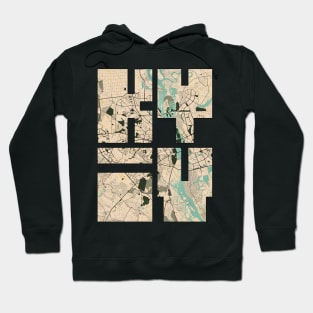 Kyiv, Ukraine City Map Typography - Vintage Hoodie